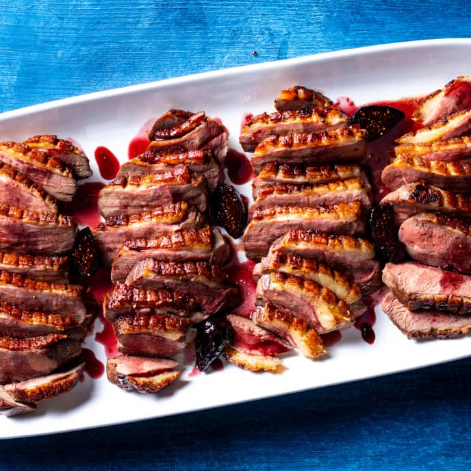 Duck Breasts with Port Wine–Fig Sauce