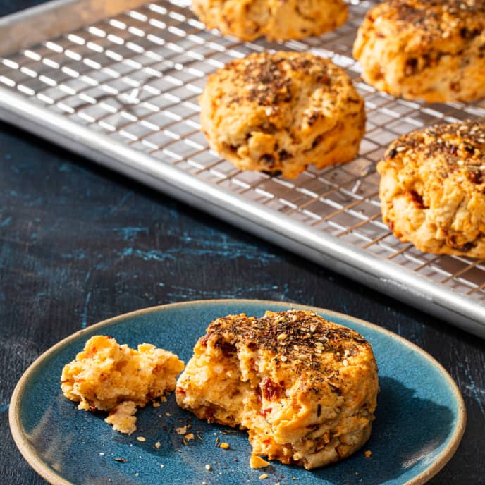 Sun-Dried Tomato, Garlic, and Za'atar Biscuits