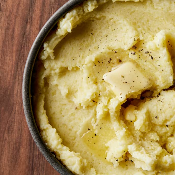 Mashed potatoes for two top
