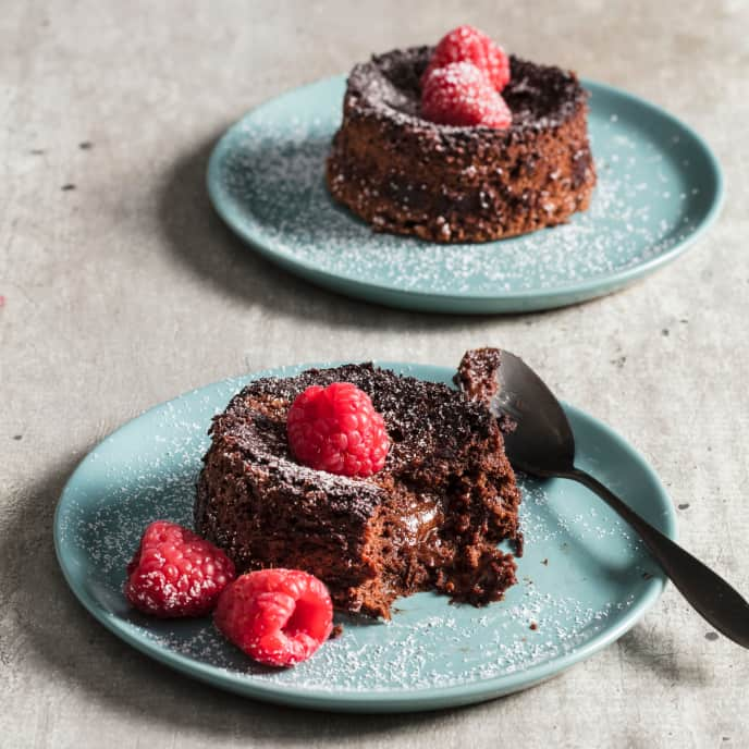 Individual Fallen Chocolate Cakes