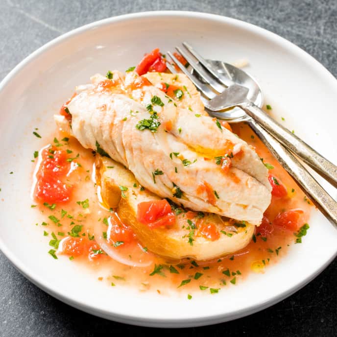 Fish Poached in Crazy Water America's Test Kitchen Recipe