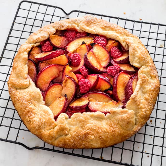 Cast Iron Rustic Summer Fruit Tart