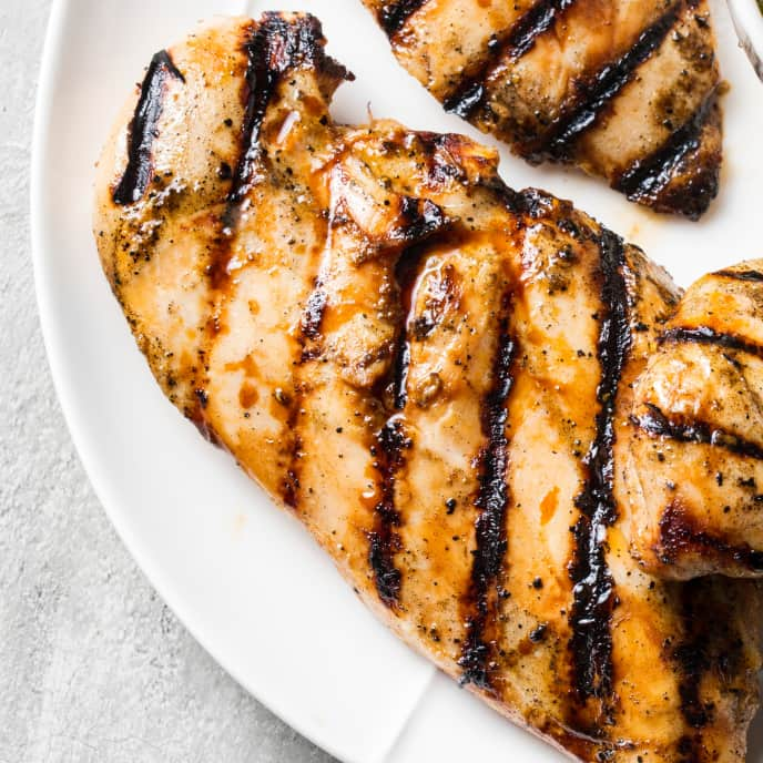 Grilled Boneless, Skinless Chicken Breasts for Two