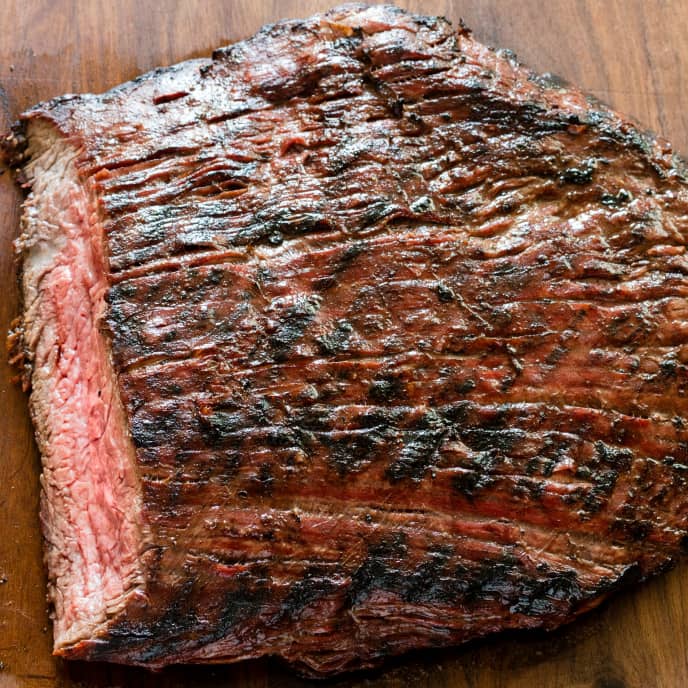 Charcoal-Grilled Flank Steak