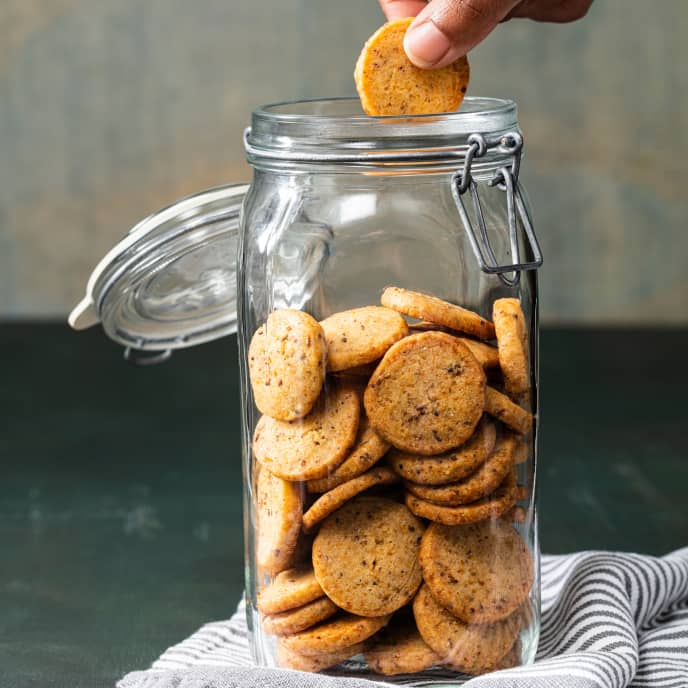 Mustard and Caraway Cheese Coins