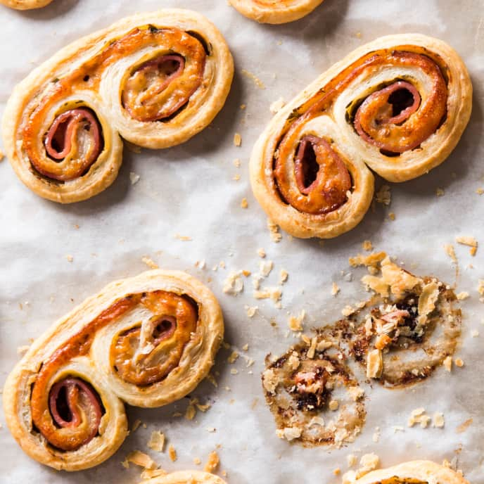 Toaster-Oven Ham and Cheese Palmiers