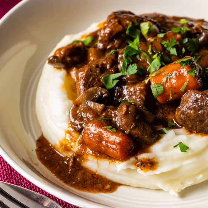 Instant Pot Red Wine–Braised Beef Stew