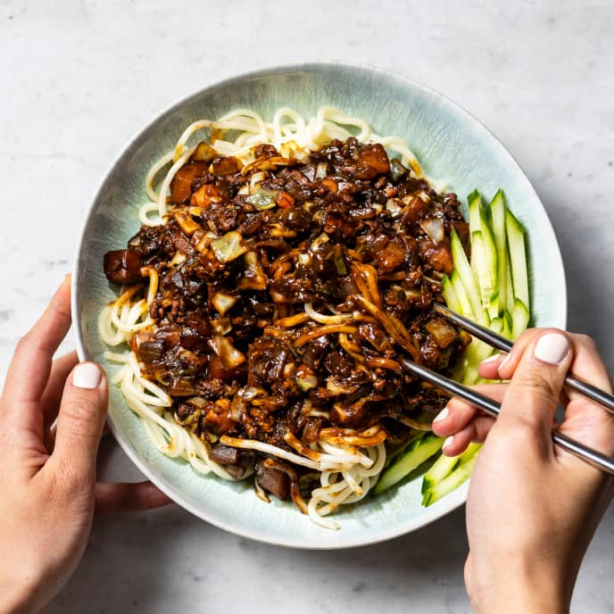 Korean Black-Bean Noodles (Jajangmyeon)