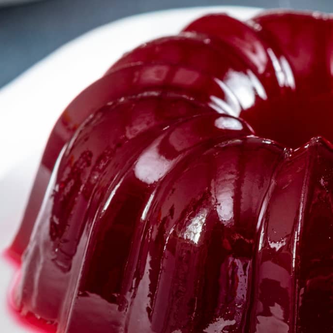 Jellied Cranberry Sauce with Rose Water