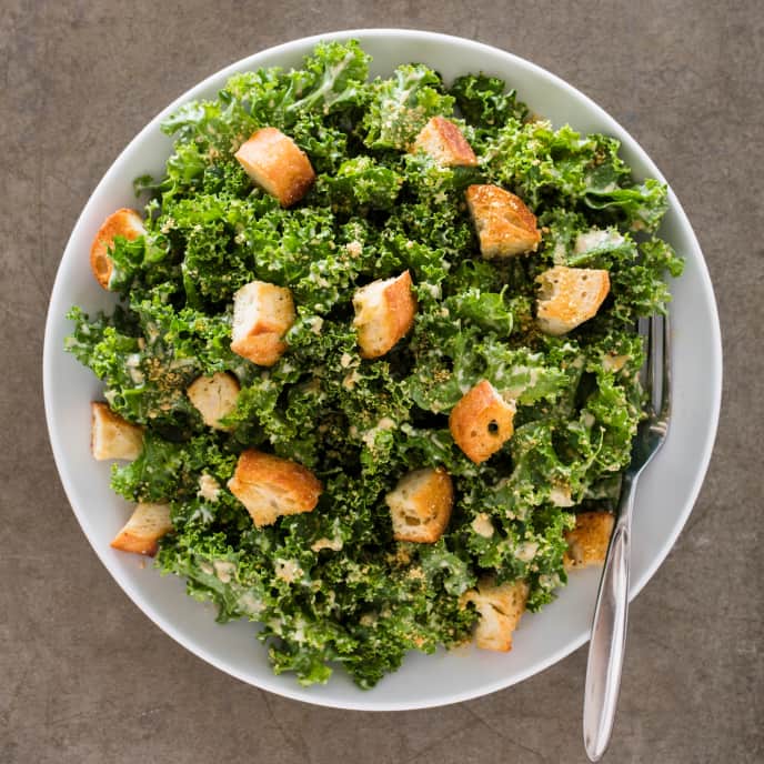 Vegan Kale Caesar Salad America S Test Kitchen