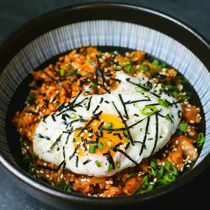 Kimchi Bokkeumbap (Kimchi Fried Rice) for Two