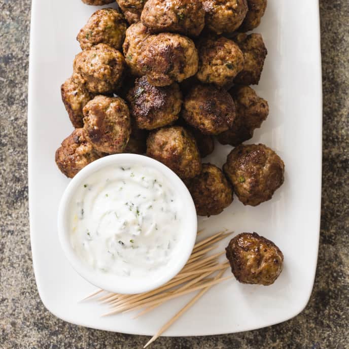 Cast Iron Lamb Meatballs with Yogurt Sauce | America's ...