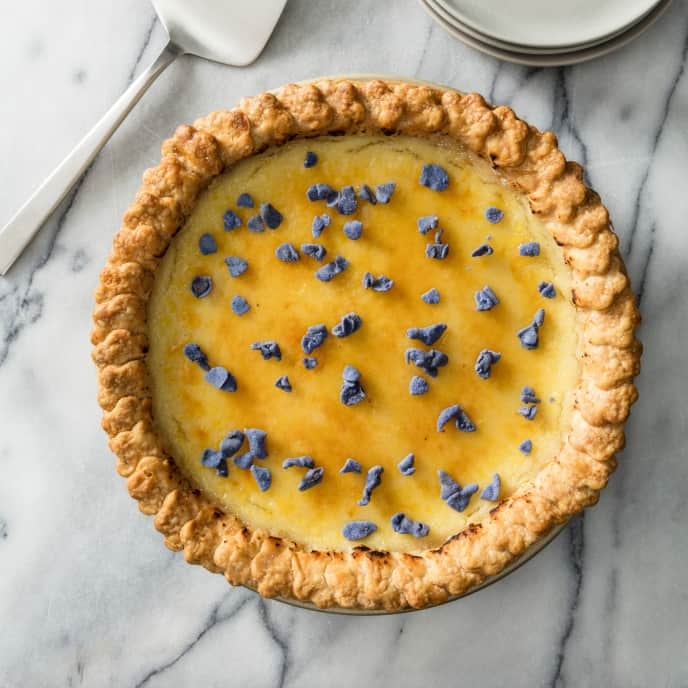 Lavender Crème Brûlée Pie