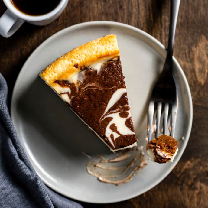 LowFat Chocolate Marble Cheesecake America's Test Kitchen Recipe