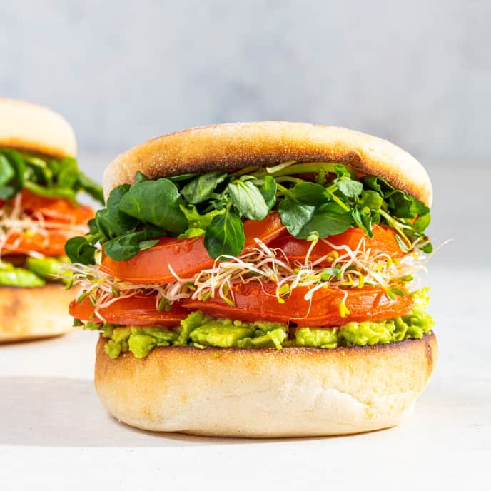 Marinated Tomato Sandwiches