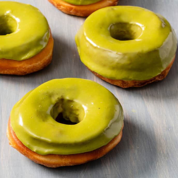 Yeasted Doughnuts with Matcha Frosting America's Test Kitchen Recipe
