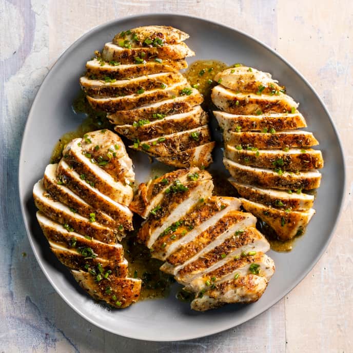 PanRoasted SkinOn Chicken Breasts with Herbes de Provence America's Test Kitchen Recipe