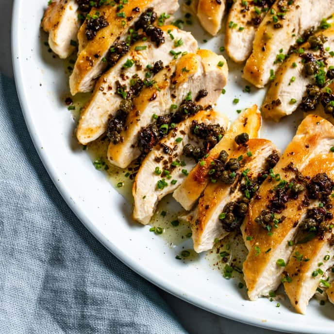 Pan-Seared Chicken Breasts with Browned Butter Sauce