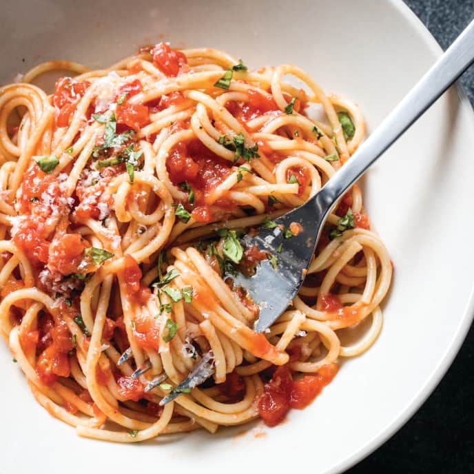 Spaghetti with Tomato Sauce America's Test Kitchen Recipe