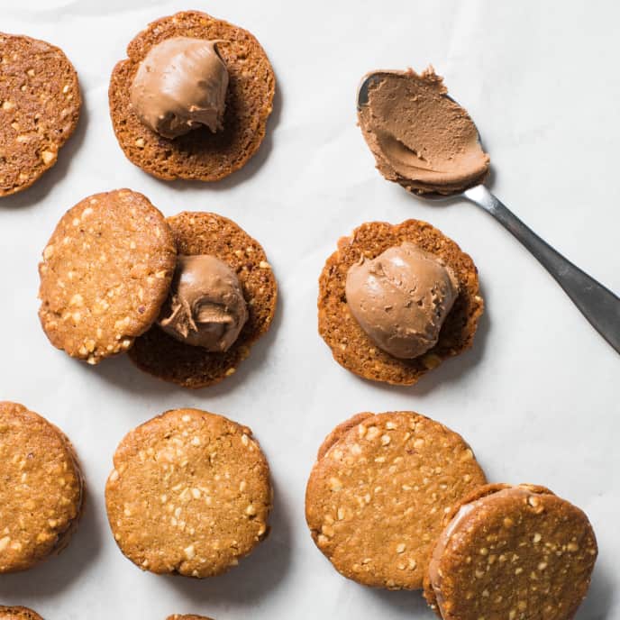 Peanut Butter Sandwich Cookies with Milk Chocolate Filling America's Test Kitchen Recipe