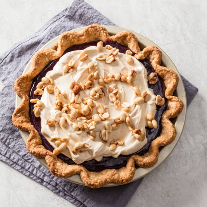 Peanut Butter and Concord Grape Pie