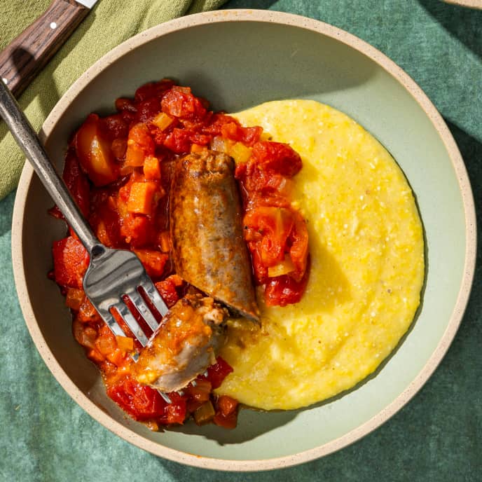 Polenta with Italian Sausage and Tomato Sauce America's Test Kitchen