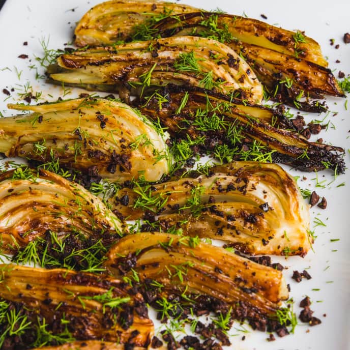 Roasted Fennel with Crunchy OilCured Olives America's Test Kitchen