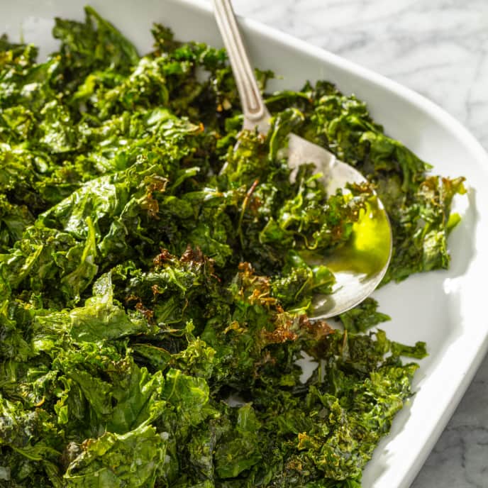 Roasted Kale with Parmesan, Shallot, and Nutmeg America's Test Kitchen Recipe