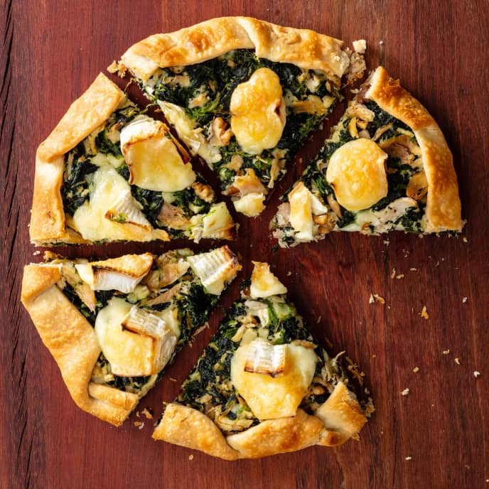 Rustic Chicken Tart with Spinach and Brie America's Test Kitchen Recipe