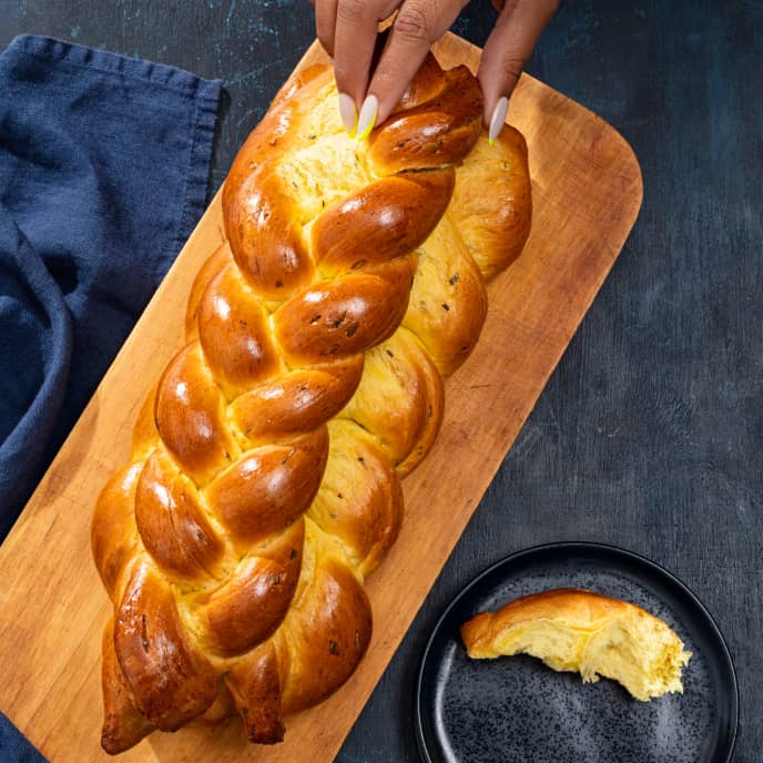 Saffron-Rosemary Challah