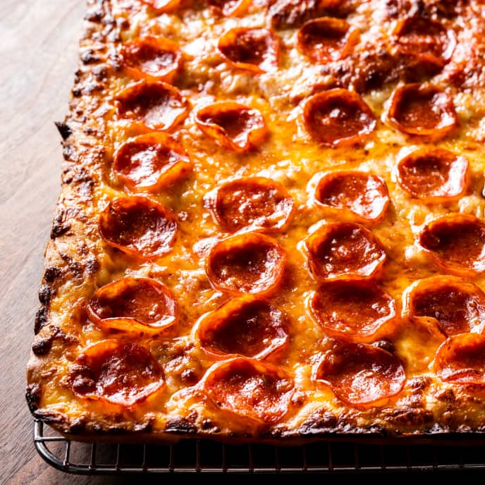 Pepperoni Sheet-Pan Pizza