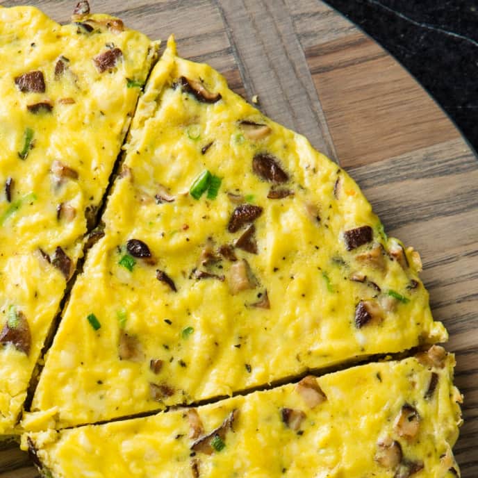 Shiitake Mushroom Frittata with Pecorino Romano for Two Cook's