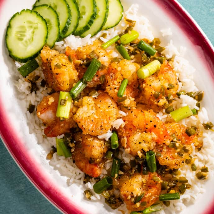 Shrimp with Garlic and Jalapeño Butter