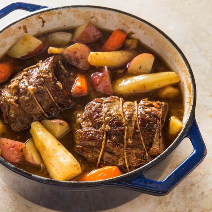 One-Pot Simple Pot Roast with Root Vegetables