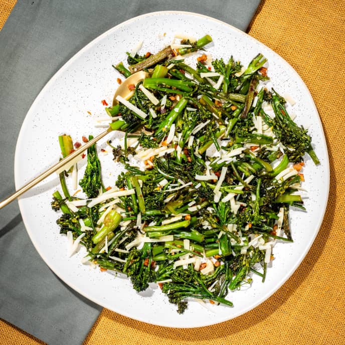 Sautéed Broccolini with Pancetta and Gruyère America's Test Kitchen