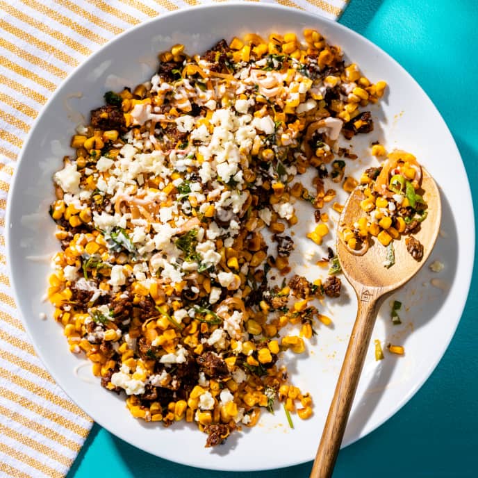 Skillet Corn with Mexican Chorizo