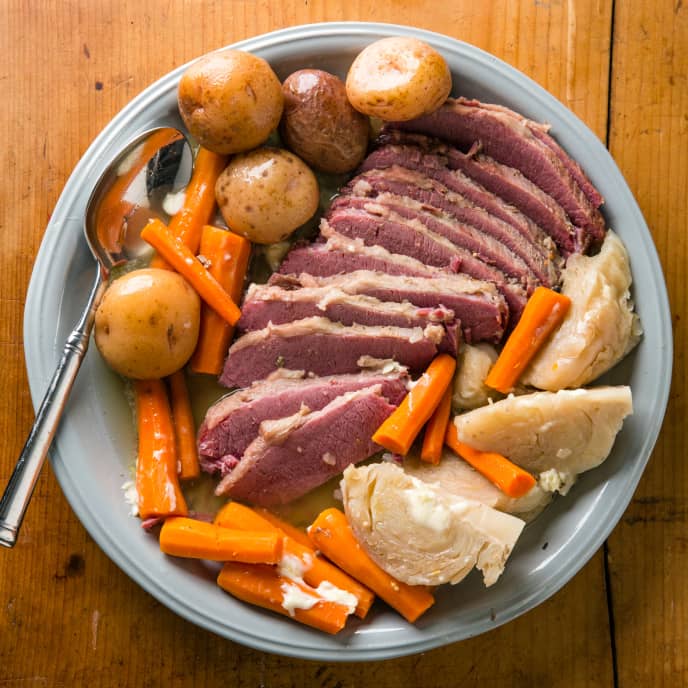 Slow cooker corned beef and cabbage dinner america s test kitchen recipe