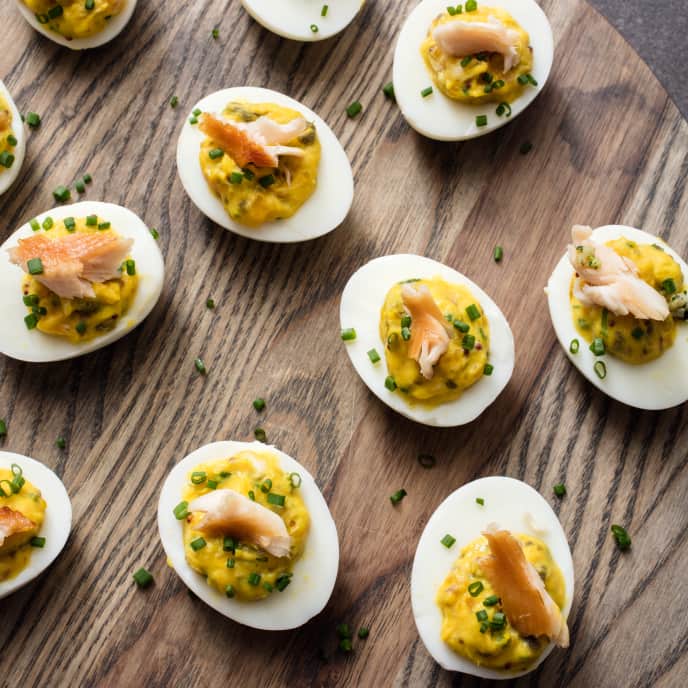Smoked Trout Deviled Eggs America's Test Kitchen Recipe