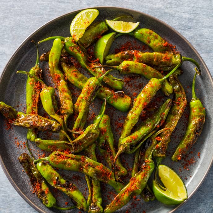 Smoky Shishito Peppers with Espelette and Lime America's Test Kitchen