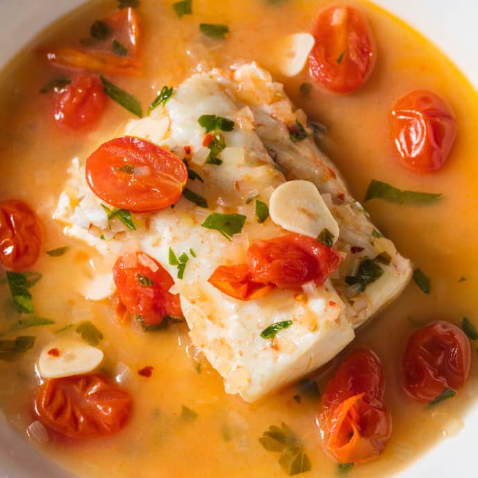 Pesce All'Acqua Pazza (Southern Italian Poached Fish) for Two Cook's