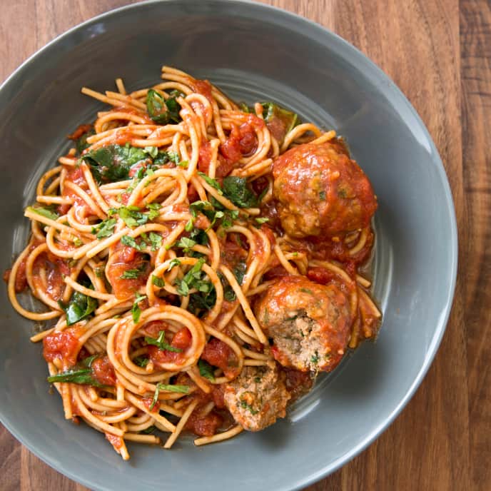 SlowCooker Meatballs Florentine America's Test Kitchen Recipe