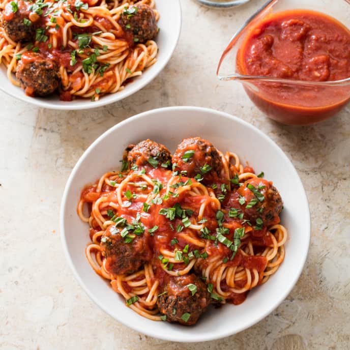 Vegan Spaghetti and Meatless Meatballs | America's Test Kitchen