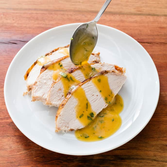 SpiceRubbed Turkey Breast with Sour Orange Sauce America's Test