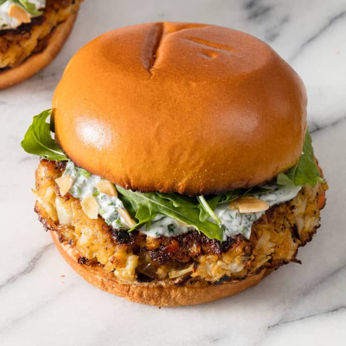 PlantBased Spiced Cauliflower Burgers America's Test Kitchen Recipe