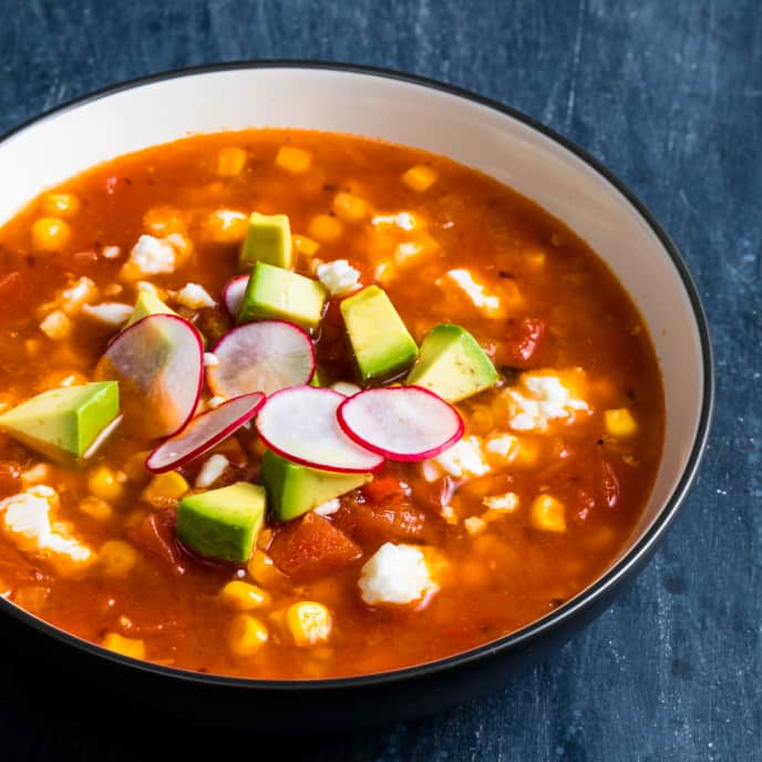 Spicy Corn and Tomato Soup