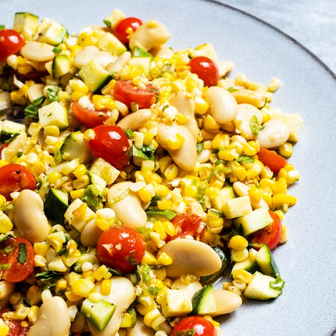 Succotash Salad with Butter Beans and Basil