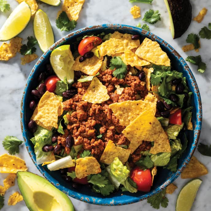 Taco Salad Bowl with PlantBased Meat America's Test Kitchen Recipe