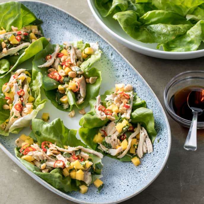 AirFryer ThaiStyle Chicken Lettuce Wraps America's Test Kitchen Recipe