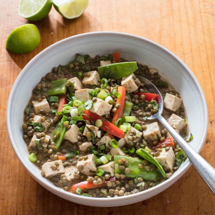 Thai Red Curry with Lentils and Tofu America's Test Kitchen Recipe