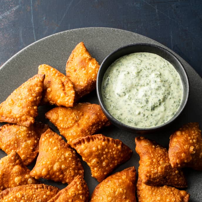 Vegetable Samosas with CilantroMint Chutney America's Test Kitchen